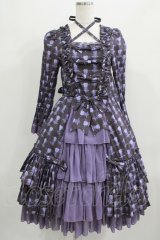 ATELIER PIERROT / Rosy Bouquet Dress size1 パープル H-25-09-04-005-EL-OP-NS-ZH