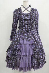 ATELIER PIERROT / Rosy Bouquet Dress size1 パープル H-25-09-04-005-EL-OP-NS-ZH