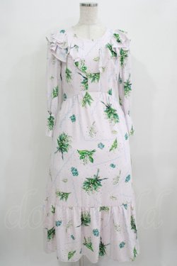 画像1: MILK / Lily bell long Dress  ベビーピンク H-25-09-04-043-ML-OP-KB-ZH