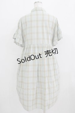 画像3: merry jenny / チェックフリルスリーブワンピース  グリーン H-25-09-04-046-LO-OP-KB-ZT484