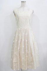 Jane Marple Dans Le Salon / チュールレイヤードドレス  ベージュ×オフホワイト H-25-12-15-1007-JM-OP-KB-ZH