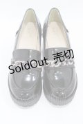 axes femme / プラチェーンビットローファー M ブラック H-25-09-04-1001-AX-SH-NS-ZH