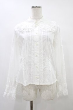 画像1: BABY,THE STARS SHINE BRIGHT / ２重襟袖ピンタックブラウス Free オフ H-25-09-04-1035-BA-BL-NS-ZH