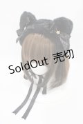 Angelic Pretty / Starry Catヘッドドレス  ブラック H-25-09-04-1005-AP-AC-NS-ZH