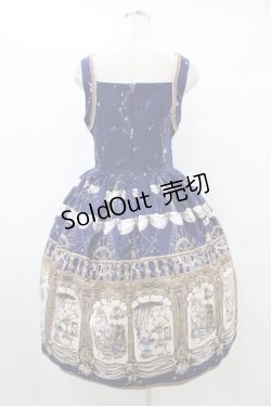 画像2: ALICE and the PIRATES / Night Ship Alice柄ジャンパースカートI Free ネイビー H-25-09-04-1041-PA-OP-NS-ZH