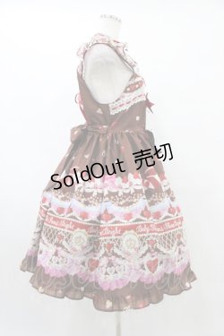 画像3: BABY,THE STARS SHINE BRIGHT / Strawberry Sweetheart Cake柄Ribbonジャンパースカート Free ブラウン H-25-09-04-1043-BA-OP-NS-ZH