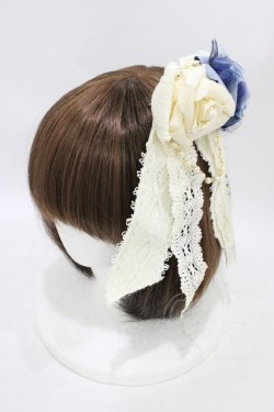 画像1: BABY,THE STARS SHINE BRIGHT / マリィ・アントワネット コサージュリボン  生成り H-25-09-04-1007-BA-AC-NS-ZH