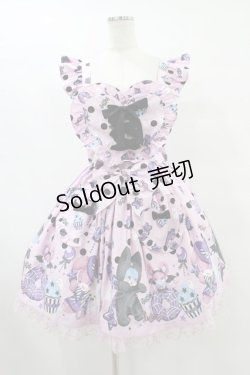 画像1: Angelic Pretty / Happy Treat Party Cafeスカート Free ピンク H-25-09-04-1048-AP-SK-NS-ZH