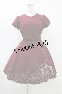 画像1: Secret Honey / サーカス刺繍ワンピース Free ワイン H-25-09-04-1050-CA-OP-NS-ZH