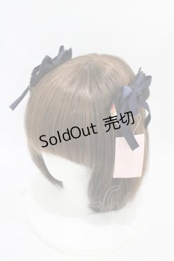 画像1: metamorphose / 乙女の白昼夢リボンコーム  ブラック H-25-09-04-1008-ME-AC-NS-ZH