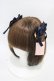 画像1: metamorphose / 乙女の白昼夢リボンコーム  ブラック H-25-09-04-1008-ME-AC-NS-ZH (1)