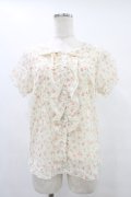 LODISPOTTO / 花柄シフォンブラウス M アイボリー H-25-09-04-1057-LO-BL-NS-ZH