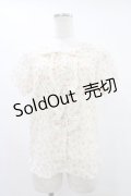 LODISPOTTO / 花柄シフォンブラウス M アイボリー H-25-09-04-1057-LO-BL-NS-ZH