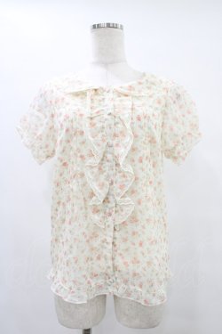 画像1: LODISPOTTO / 花柄シフォンブラウス M アイボリー H-25-09-04-1057-LO-BL-NS-ZH