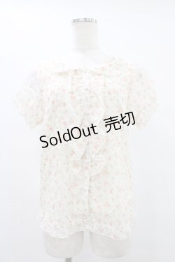 画像1: LODISPOTTO / 花柄シフォンブラウス M アイボリー H-25-09-04-1057-LO-BL-NS-ZH