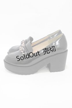 画像2: axes femme / プラチェーンビットローファー M ブラック H-25-09-04-1001-AX-SH-NS-ZH
