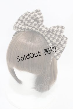 画像1: BABY,THE STARS SHINE BRIGHT / 千鳥格子ななめリボンカチューシャ  ブラウン H-25-09-04-1011-BA-AC-NS-ZH