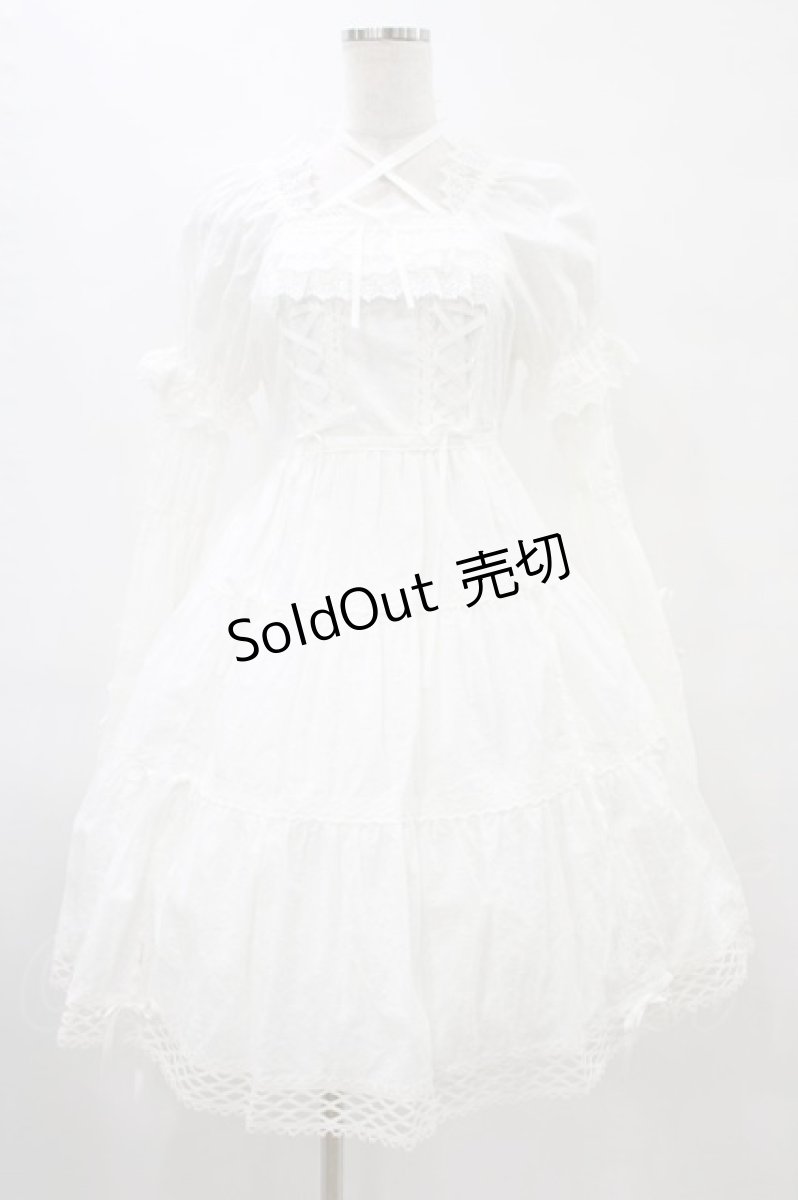 画像1: BABY,THE STARS SHINE BRIGHT / はわせドールワンピース&ヘッドドレスセット Free オフ白 H-25-09-04-1023-BA-OP-NS-ZH (1)