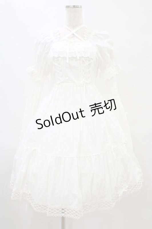 画像1: BABY,THE STARS SHINE BRIGHT / はわせドールワンピース&ヘッドドレスセット Free オフ白 H-25-09-04-1023-BA-OP-NS-ZH (1)