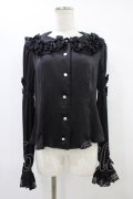 Angelic Pretty / Trio Ribbonブラウス Free ブラック H-25-09-04-1033-AP-BL-NS-ZH