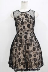 NUDE N' RUDE / Spirit wing dress S-M ベージュ×黒 H-25-09-04-056-GO-OP-KB-ZH