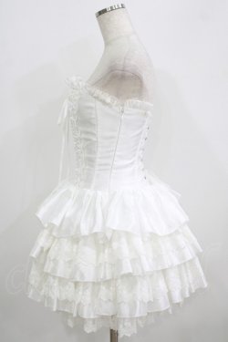 画像2: ATELIER PIERROT / ミニコルセットワンピース  ホワイト H-25-09-04-060-EL-OP-KB-ZH