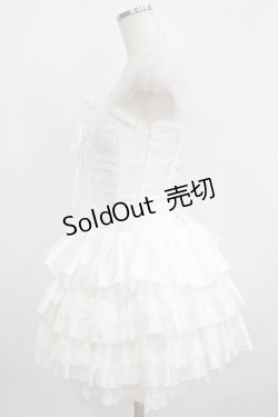 画像2: ATELIER PIERROT / ミニコルセットワンピース  ホワイト H-25-09-04-060-EL-OP-KB-ZH