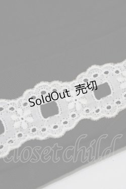 画像4: PEACE NOW / はしごレースショートパンツ  黒×白 H-25-09-04-066-PU-PA-KB-ZH
