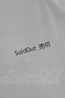 画像4: Qutie Frash / タイ付ジャガード切替ブラウス  黒×紫 H-25-09-04-072-QU-BL-KB-ZH