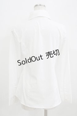 画像3: GOLD SEAL / リボン付長袖ブラウス  白 H-25-09-04-073-GO-BL-KB-ZH