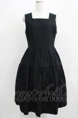 Jane Marple / Alice jacquardスクエアドレス  ブラック H-25-09-04-002-JM-OP-KB-ZH