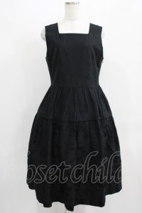 Jane Marple / Alice jacquardスクエアドレス  ブラック H-25-09-04-002-JM-OP-KB-ZH