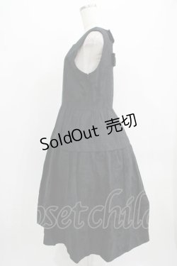 画像2: Jane Marple / Alice jacquardスクエアドレス  ブラック H-25-09-04-002-JM-OP-KB-ZH