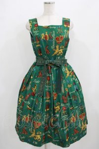 Jane Marple / Joyful crestのスクエアドレス  グリーン H-25-09-04-016-JM-OP-KB-ZH