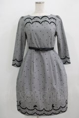 MILK / Bunny Danceドレス  白黒千鳥 H-25-09-04-023-ML-OP-KB-ZH