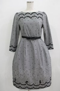 MILK / Bunny Danceドレス  白黒千鳥 H-25-09-04-023-ML-OP-KB-ZH