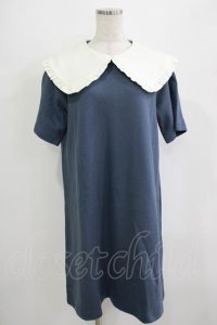 MILK / Tea timeワンピース  ネイビーブルー H-25-09-05-034-ML-OP-KB-ZH