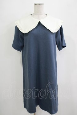 画像1: MILK / Tea timeワンピース  ネイビーブルー H-25-09-05-034-ML-OP-KB-ZH