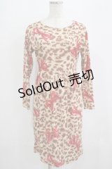 MILK / Pretty petsワンピース  ブラウンベース H-25-09-05-035-ML-OP-KB-ZH