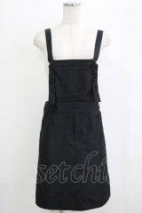 Jane Marple / ピンタックサロペットスカート  黒 H-25-09-05-038-JM-OP-KB-ZH