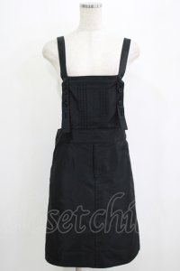 Jane Marple / ピンタックサロペットスカート  黒 H-25-09-05-038-JM-OP-KB-ZH