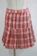 画像1: Candy Stripper / CHECK PLEATS MINI SKIRT S レッド H-25-09-05-039-PU-SK-KB-ZH (1)
