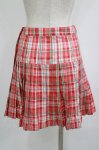 画像3: Candy Stripper / CHECK PLEATS MINI SKIRT S レッド H-25-09-05-039-PU-SK-KB-ZH (3)
