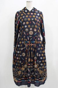 Jane Marple / The DressmakerのDayドレス  ネイビー H-25-09-05-005-JM-OP-KB-ZH