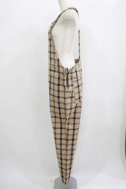 画像2: MILKBOY / CHECK SALOPETTE PANTS  ベージュ H-25-09-05-048-MB-PA-KB-ZH