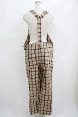 画像3: MILKBOY / CHECK SALOPETTE PANTS  ベージュ H-25-09-05-048-MB-PA-KB-ZH