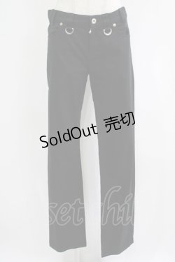 画像1: PEACE NOW / リング付きパンツ M 黒 H-25-09-05-050-PU-PA-KB-ZH