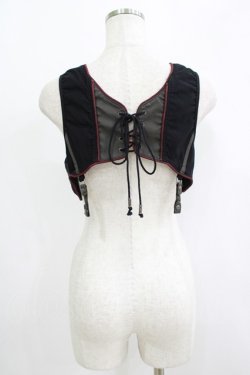 画像3: Rozen Kavalier / 刺繍ショートベスト  黒 H-25-09-05-059-OO-TO-KB-ZH