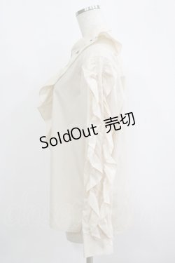 画像2: MILK / Bigフリルブラウス  ベージュ H-25-09-05-062-ML-BL-KB-ZH