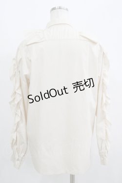 画像3: MILK / Bigフリルブラウス  ベージュ H-25-09-05-062-ML-BL-KB-ZH